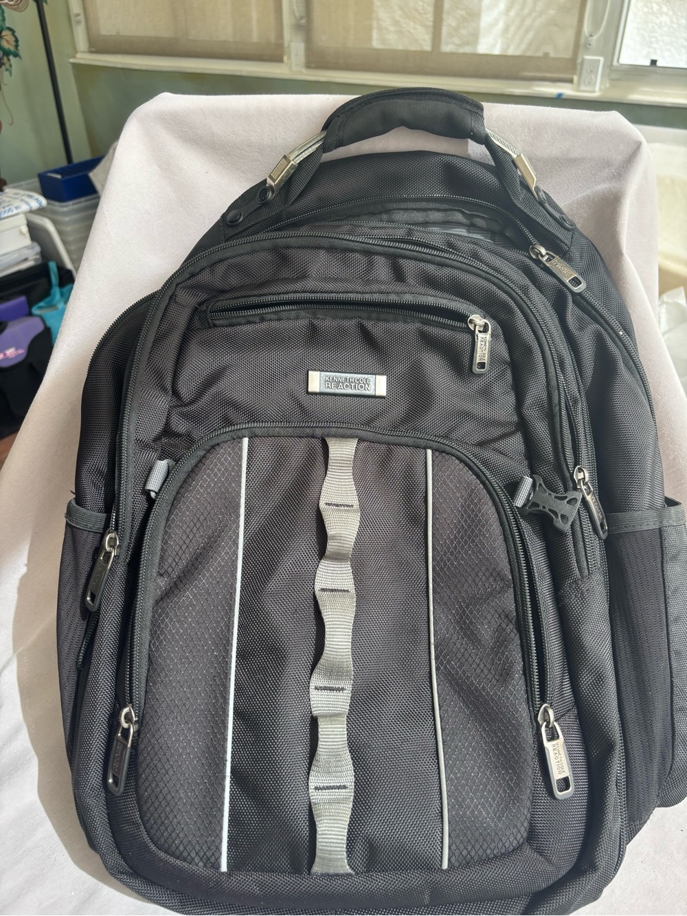 Kenneth Cole Reaction Black and Gray Men's Backpack
